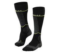 FALKE SK Energizing Wool M KH respirantes avec compression 1 paire, Chaussettes de ski Homme, Noir (Black-Lightning 3171) - Tour de Mollet W2, 43-46