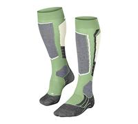 FALKE SK2 Intermediate W KH laine chaudes épaisses 1 paire, Chaussettes de ski Femme, Vert (Quiet Green 7378), 41-42