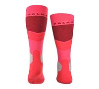 FALKE SK4 Advanced K KH laine chaudes fines 1 paire, Chaussettes de ski Mixte enfant, Rouge (Rose 8680), 35-38