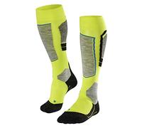 FALKE SK4 Advanced M KH laine chaudes fines 1 paire, Chaussettes de ski Homme, Jaune (Limepunch 1085), 42-43