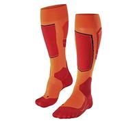 FALKE SK4 Advanced M KH laine chaudes fines 1 paire, Chaussettes de ski Homme, Orange (Flash Orange 8034), 46-48