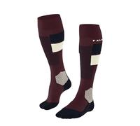 FALKE SK4 Advanced W Kh laine fil fonctionnel 1 paire, Chaussettes de ski Femme, Rouge Merlot 8117 Trend, 41-42