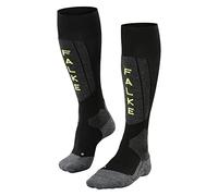 FALKE SK5 Expert M KH soie chaudes fines 1 paire, Chaussettes de ski Homme, Noir (Black-Lightning 3171), 44-45
