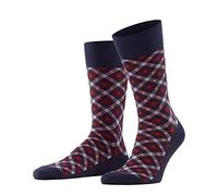 FALKE Smart Check M SO coton motif fantaisie 1 paire, Chaussettes Homme, Bleu (Midnight 6414), 39-42