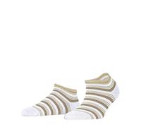 FALKE Smart Stripe W Sn coton fantaisie 1 paire, Chaussettes basses Femme, Blanc White 2000, 39-42