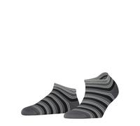 FALKE Smart Stripe W Sn coton fantaisie 1 paire, Chaussettes basses Femme, Gris Hematite 3240, 35-38