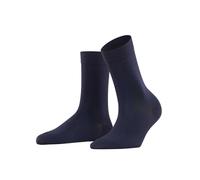 FALKE Cotton Touch W SO fines unies 1 paire, Chaussettes Femme, Bleu (Dark Navy 6370) nouveau - écologique, 39-42