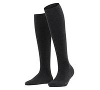 FALKE Softmerino W Kh laine coton unies 1 paire, Chaussettes longues Femme, Gris Anthracite Melange 3089, 37-38