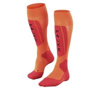 FALKE soie fil fonctionnel chaudes fines 1 paire, Chaussettes de ski Homme, Orange Flash 8034 Trend, 42-43