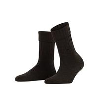 FALKE Striggings Rib W So laine unies 1 paire, Chaussettes Femme, Marron Dark Brown 5450, 39-42