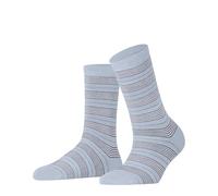 FALKE Stripe Uniform W So coton fantaisie 1 paire, Chaussettes Femme, Bleu Light Blue 6594, 35-38