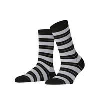 FALKE Stripe Uniform W So coton fantaisie 1 paire, Chaussettes Femme, Noir Black 3000, 35-38