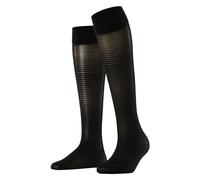 FALKE Sun Blind 25 DEN W Kh transparentes fantaisie 1 paire, Chaussettes longues Femme, Noir Black 3009, 35-38