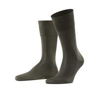 Falke Chaussettes homme Tiago M – 1 paire, coton fil d'Écosse durable, unies – Vert Military 41-42
