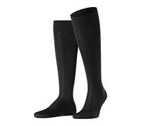 FALKE Tiago M Kh coton fil d'Écosse durable unies 1 paire, Chaussettes longues Homme, Noir Black 3000, 45-46