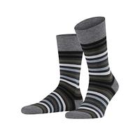 FALKE Tinted Stripe M So laine coton fantaisie 1 paire, Chaussettes Homme, Gris Asphalt Melange 3180, 43-46