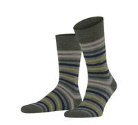 FALKE Tinted Stripe M So Laine Coton Fantaisie Chaussettes, Bleu Smoke Blue 6333, 43-46 Homme