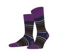 FALKE Tinted Stripe M So Laine Coton Fantaisie Chaussettes, Rouge Rioja 8594, 43-46 Homme