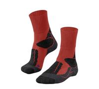 FALKE TK1 Adventure Cool M SO respirantes épaisses anti-ampoule 1 paire, Chaussettes de randonnée Homme, Orange (Electric Orange 8192), 42-43
