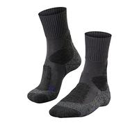 FALKE TK1 Adventure Cool M SO respirantes épaisses anti-ampoule 1 paire, Chaussettes de randonnée Homme, Gris (Asphalt Melange 3180), 42-43