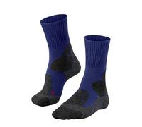 FALKE TK1 Adventure M So laine anti-ampoule épaisses 1 paire, Chaussettes de randonnée Homme, Bleu Yve 6714, 46-48