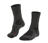 FALKE TK1 Adventure M SO laine épaisses anti-ampoule 1 paire, Chaussettes de randonnée Homme, Gris (Asphalt Melange 3180), 42-43