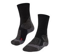 FALKE TK1 Adventure W SO laine épaisses anti-ampoule 1 paire, Chaussettes de randonnée Femme, Noir (Black-Mix 3010), 35-36