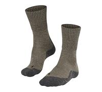 FALKE TK1 Adventure Wool M So laine anti-ampoule épaisses 1 paire, Chaussettes de randonnée Homme, Beige Kitt Mouline 4310, 39-41