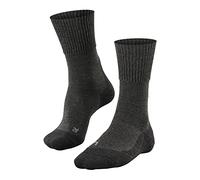 FALKE TK1 Adventure Wool M So laine anti-ampoule épaisses 1 paire, Chaussettes de randonnée Homme, Gris Smog 3150, 39-41