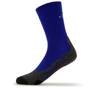FALKE homme TK2 chaussettes de randonnée rembourrage moyen anti-ampoule chaudes respirantes séchage rapide régulation climatique anti-odeur laine fil fonctionnel 1 paire, Bleu Yve 6714-O, 39-41