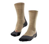 FALKE TK2, Chaussettes De Randonnée Femme, Laine Mérinos, Beige (Nature Melange 4100), 35-36 (1 Paire)