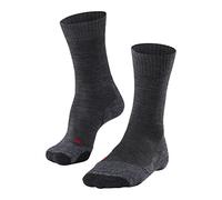 FALKE TK2, Chaussettes De Randonnée Homme, Laine Mérinos, Gris (Asphalt Melange 3180), 39-41 (UK 5.5-7.5 Ι US 6.5-8.5), 1 Paire