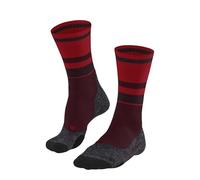 FALKE TK2 Explore Compression W So laine fil fonctionnel 1 paire, Chaussettes de randonnée Femme, Rouge Fuego-Black 8078, 39-40