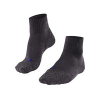 FALKE TK2 Explore Cool Short M Sso respirantes anti-ampoule épaisses 1 paire, Chaussettes de randonnée Homme, Gris Asphalt Melange 3180, 39-41