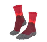 FALKE TK2 Explore W So laine 1 paire, Chaussettes de randonnée Femme, Rouge Ruby 8830, 35-36