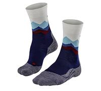FALKE TK2 Explore Crest W SO laine épaisses anti-ampoule 1 paire, Chaussettes de randonnée Femme, Bleu (Dark Night 6177), 37-38