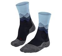 FALKE TK2 Explore Crest W SO laine épaisses anti-ampoule 1 paire, Chaussettes de randonnée Femme, Bleu (Navy 6162), 37-38
