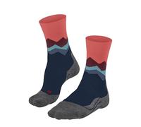 FALKE TK2 Explore W So laine 1 paire, Chaussettes de randonnée Femme, Orange Coral 8017-O Crest, 35-36