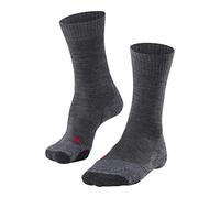 FALKE TK2 Explore W So laine fil fonctionnel 1 paire, Chaussettes de randonnée Femme, Gris Asphalt Melange 3180, 41-42