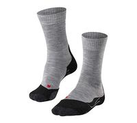 FALKE TK2 Explore W So laine fil fonctionnel 1 paire, Chaussettes de randonnée Femme, Gris Light Grey 3403, 41-42