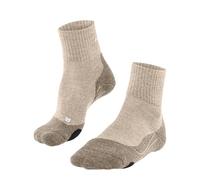 FALKE TK2 Explore Wool Short M Sso laine anti-ampoule épaisses 1 paire, Chaussettes de randonnée Homme, Beige Natural 4200, 42-43