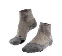 FALKE TK2 Explore Wool Short W SO laine épaisses anti-ampoule 1 paire, Chaussettes de randonnée Femme, Beige (Kitt Mouline 4310), 39-40