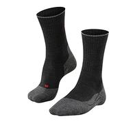 FALKE TK2 Explore Wool Silk M SO thermorégulées épaisses anti-ampoule 1 paire, Chaussettes de randonnée Homme, Gris (Anthracite Melange 3080), 42-43