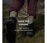 FALKE TK2 Explore Wool W So laine 1 paire, Chaussettes de randonnée Femme, Beige Natural 4200, 37-38