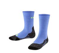 FALKE TK2 K So laine 1 paire, Chaussettes de randonnée Mixte enfant, Bleu Blue Note 6545, 27-30