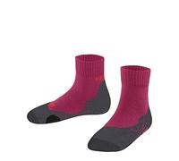 FALKE TK2 Short K Sso laine 1 paire, Chaussettes de randonnée Mixte enfant, Rouge Rose 8564, 23-26