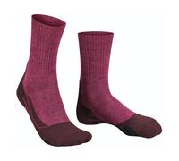 FALKE TK2 Explore Wool W SO laine épaisses anti-ampoule 1 paire, Chaussettes de randonnée Femme, Rouge (Burgundy 8593), 37-38