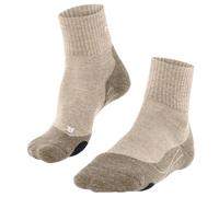 Falke Chaussettes de randonnée TK2 Explore Wool Short M, laine, épaisses, anti-ampoule, beige 42-43