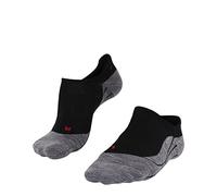 FALKE TK5 Wander Invisible W IN laine fines anti-ampoule 1 paire, Chaussettes de randonnée Femme, Noir (Black-Mix 3010), 37-38