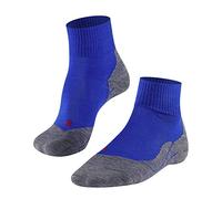 FALKE TK5 Wander Short M SSO laine fines anti-ampoule 1 paire, Chaussettes de randonnée Homme, Bleu (Yve 6714), 46-48